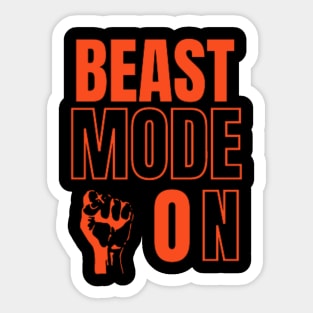 beast mode on Sticker